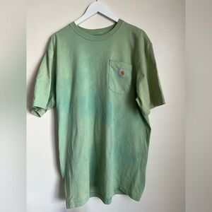 Carhartt Green Loose Fit Heavyweight Short Sleeve Pocket T-Shirt